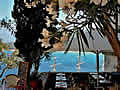 Restaurant above port of Calvi - Corsica