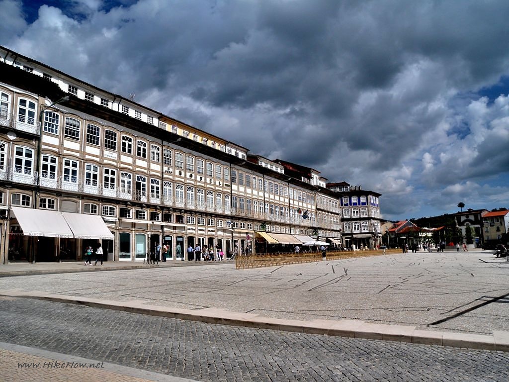 Guimaraes Praa do Toural is a beautiful square, which at one time held a cattle market, outside the city walls - Portugal