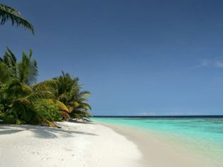 Maldives islands and warm tropical climate with beutiful beaches