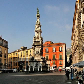 Old City of Naples - Piazza Gesu Nuovo