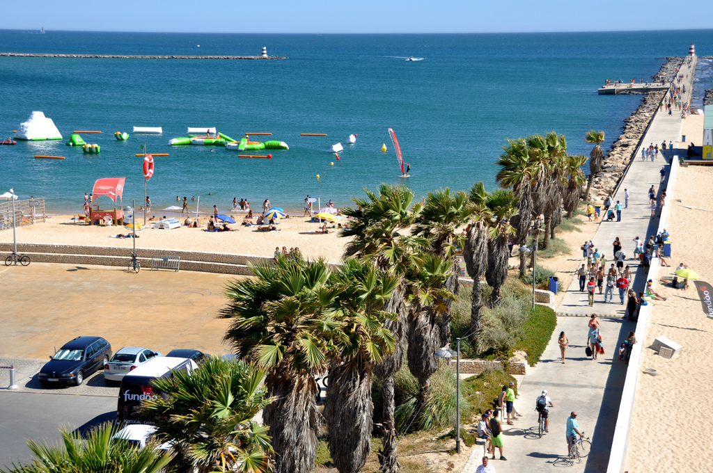 Praia da Rocha is a beautiful beach, boasting the customary golden sands, just next the Portimao town. The beach is not only long, but also very wide and even at the height of summer there is plenty of room