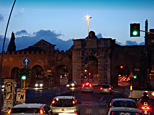 Rome Streets trafic today- Italy