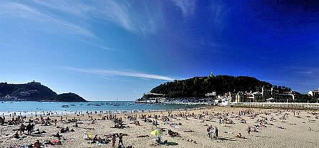 San Sebastian city beach  - Spain