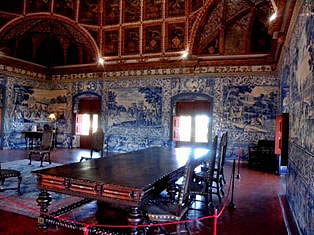 Blazons hall of Sintra national palace  - Portugal