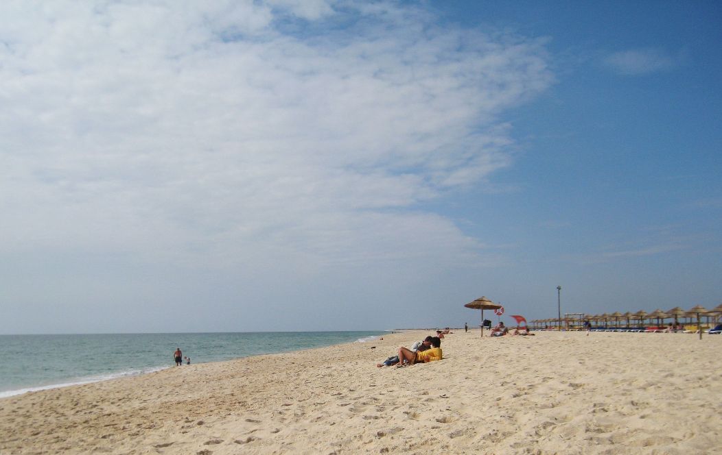 Tavira island (Ilha de Tavira) is a Summer destination with nice beach - Portugal