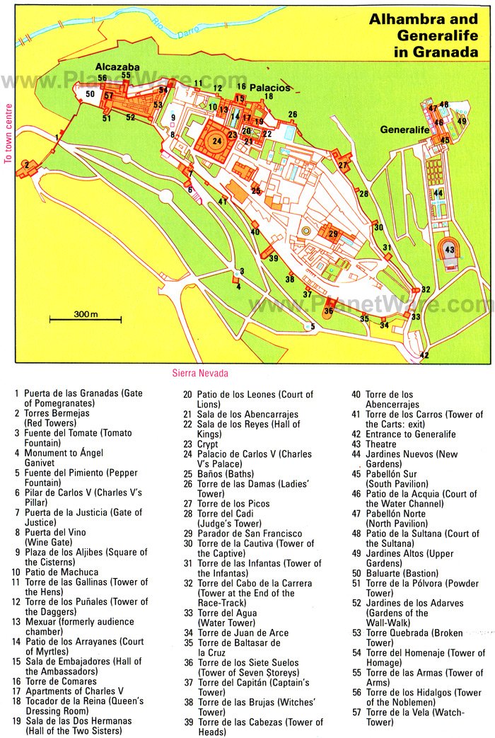 Alhambra Map Andalucia s Golden Triangle Seville Cordoba Granada