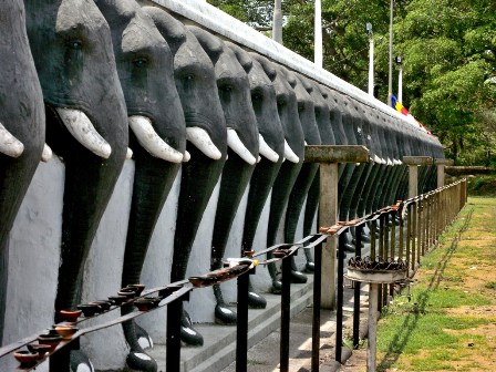 Elephant in temple of Anuradhapura