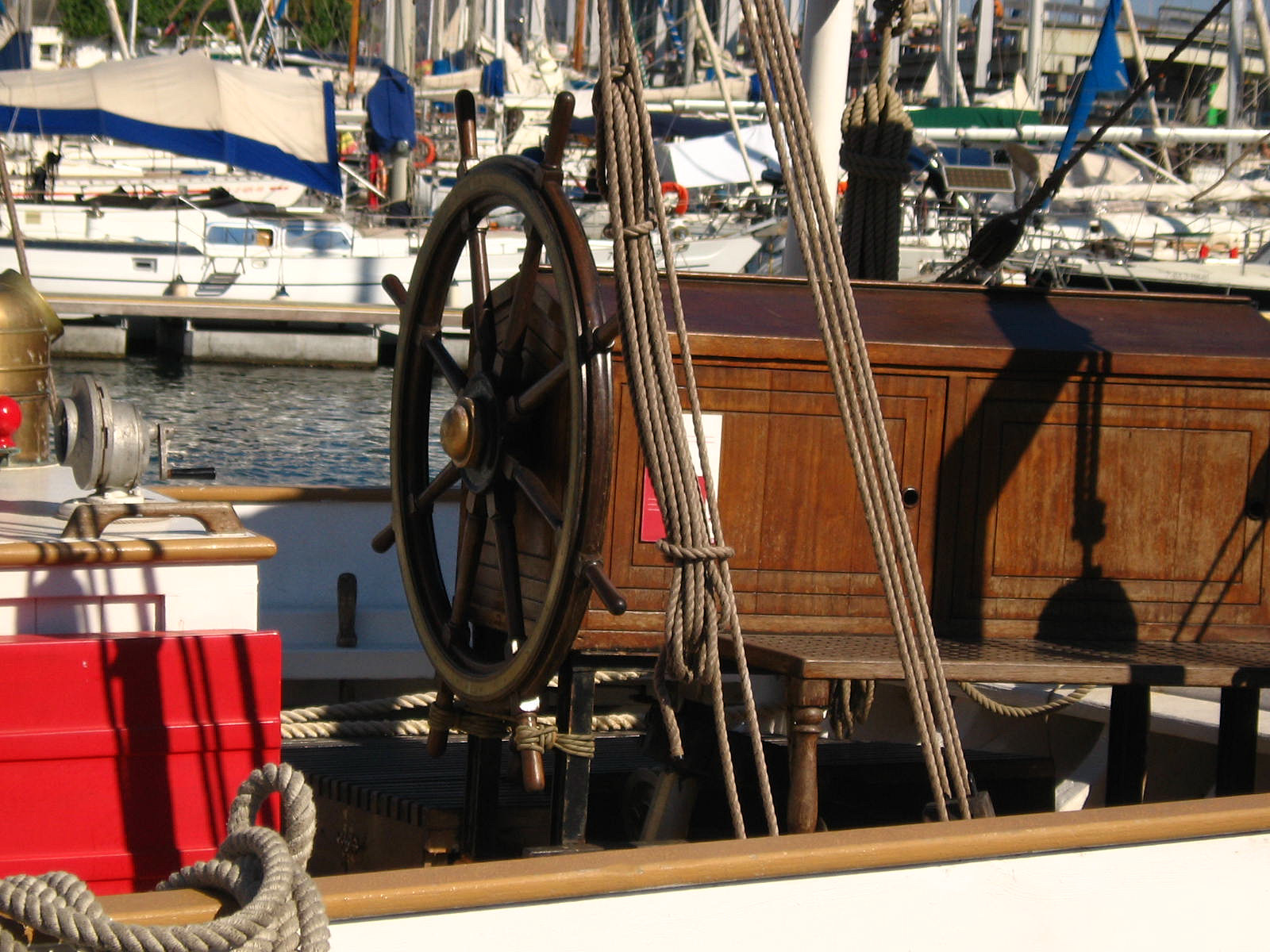 The ports of Barcelona are at the foot of La Rambla which runs through the centre of the city - Spain 
