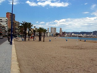 Promenade near Benidorm beach