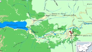 Map of Lake Bohinj