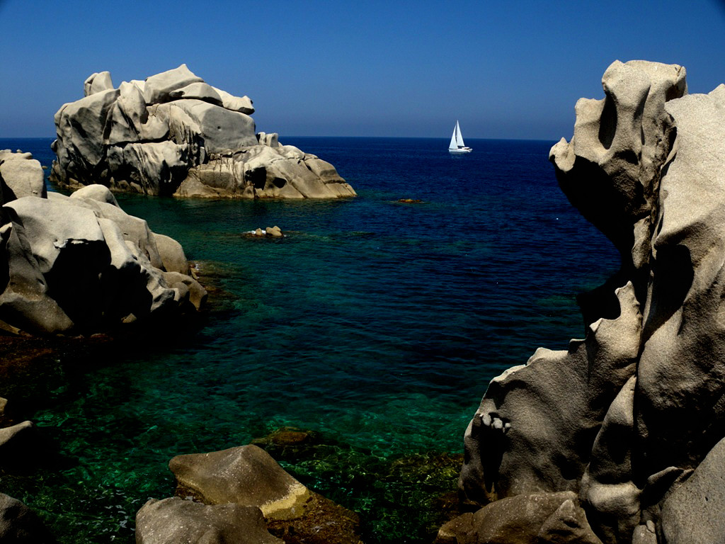 Capo Testa peninsula was in the 1970 known as Valle di Luna home of many hippies. Soon after, camping was forbidden in the area - Sardinia 