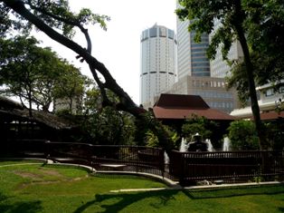 Centre of Colombo with hotels