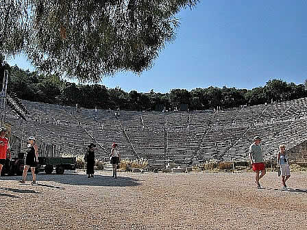 Ancient theatre Epidavros - Greece Archeological site