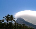 Wind from the east over Rock