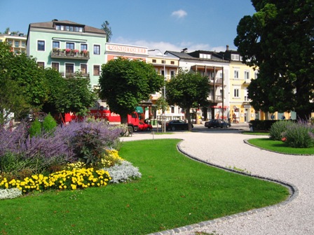 City park close the Lake Traunsee