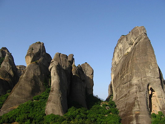 Granite cliffs of Meteora Greece