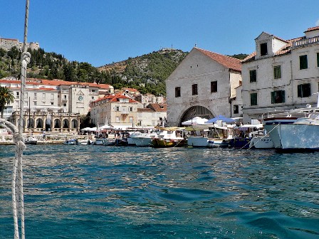 Hvar town with harbour