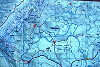 Map of Pokljuka plateau - Triglav national park