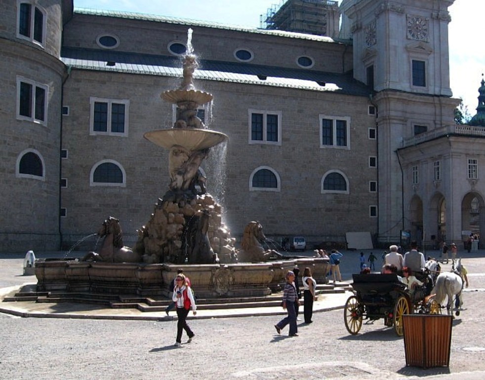 Exploring streets and squares of Salzburg - Austria