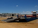 Ferry on the Guadalquivir river 