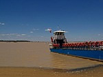 Ferry on the Guadalquivir river 