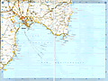 Road map of Cagliari - Sardinia