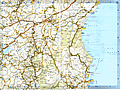 Road map of Nuoro - Sardinia