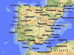 Map of Spain