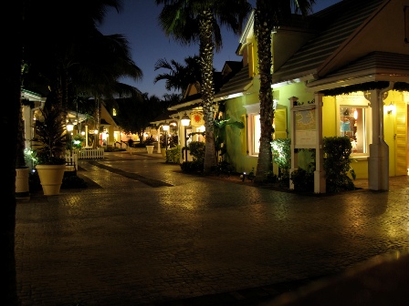 Paradise island vacation - marina at the night