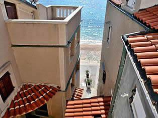 Town beach in Baska - Krk Island Croatia