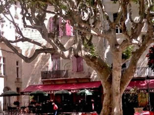 Square in the centre of Beaucaire  France