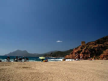 Porto town beach - Corsica