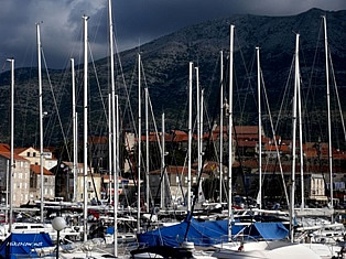 The town of Korcula, Croatia