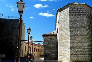 Fortified old part of the Krk town - Krk Island, Croatia