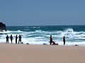 We watched a kite-surfer on praia Guincho - Portugal