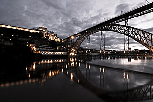 Oporto and Dom Luis bridge Portugal